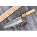 Couteau santoku 16,5cm japonais artisanal Yuzo SLD olivier et sequoia