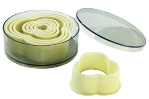 Set de 8 découpoirs professionnels polyglass forme trèfle unie