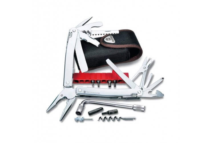 Pince Swisstool Victorinox 20 pièces Spirit plus + étui cuir