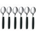 Set de 6 cuilleres de table Victorinox Swiss Classic en acier manche noir
