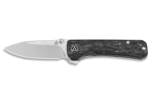 Couteau pliant QSP Hawk 131F manche en fibre de carbone noir et gris 10,5cm