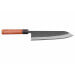 Couteau gyuto 24cm japonais artisanal Masashi Yamamoto BS1 Black Nashiji