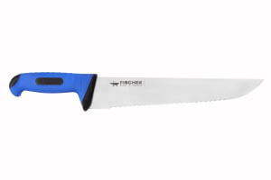Couteau à poisson Fischer lame crantée 30cm manche bi matière