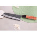 Couteau kiritsuke 18cm japonais artisanal Masashi Yamamoto BS1 Black Nashiji
