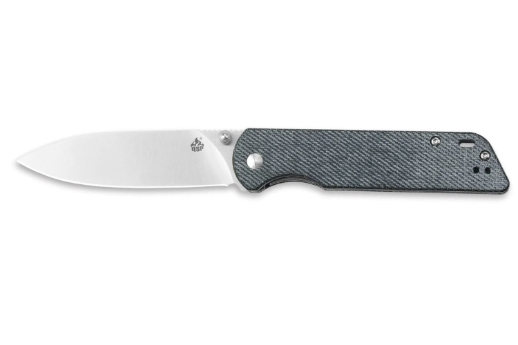 Couteau pliant QSP Parrot 102F manche en micarta denim 10,2cm