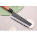Couteau nakiri 16,5cm japonais artisanal Masashi Yamamoto BS1 Black Nashiji