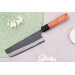 Couteau nakiri 16,5cm japonais artisanal Masashi Yamamoto BS1 Black Nashiji