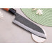 Couteau santoku 18cm japonais artisanal Masashi Yamamoto BS1 Black Nashiji