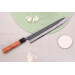 Couteau sujihiki 27cm japonais artisanal Masashi Yamamoto BS1 Black Nashiji