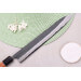 Couteau sujihiki 27cm japonais artisanal Masashi Yamamoto BS1 Black Nashiji