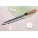 Couteau sujihiki 27cm japonais artisanal Masashi Yamamoto BS1 Black Nashiji