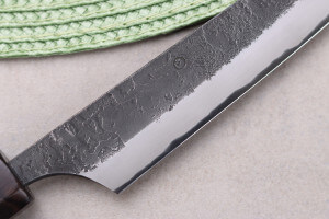 Couteau universel 12cm japonais artisanal Masashi Yamamoto BS1 Black Nashiji
