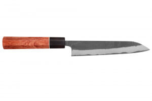Couteau universel 15cm japonais artisanal Masashi Yamamoto BS1 Black Nashiji