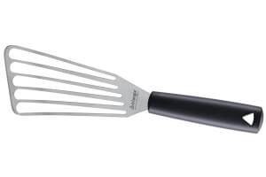 Grande spatule professionnelle Triangle flexible et ajourée manche en green grip