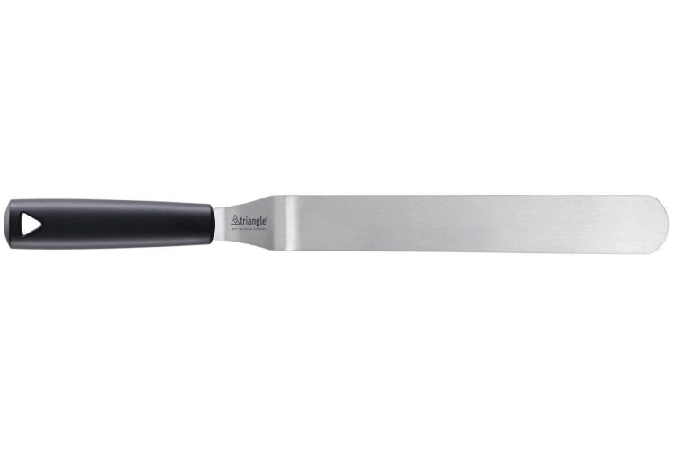 Longue spatule professionnelle Triangle coud&eacute;e flexible manche en green grip