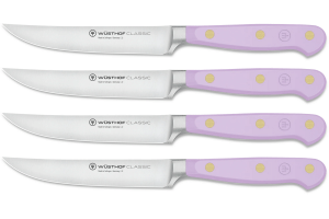 Set de 4 couteaux à steak Wusthof Classic Colour Purple Yam forgé lame 12cm