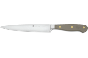 Couteau à trancher Wusthof Classic Colour Velvet Oyster forgé lame 16cm