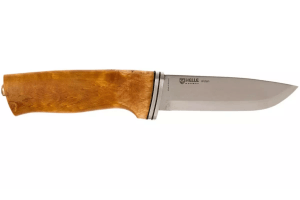 Couteau Helle Alden H076 lame en inox 10,5cm manche en bouleau + étui en cuir