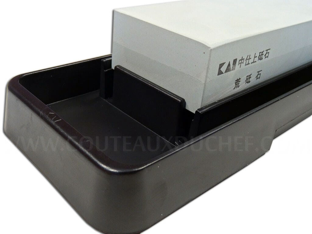 Pierre à Aiguiser KAI AP-0335 - Grain 80, Pour Redresser Et Entretenir Les Pierres à Aiguiser