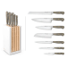 Bloc de 7 couteaux Wusthof Classic Colour Velvet Oyster forgés
