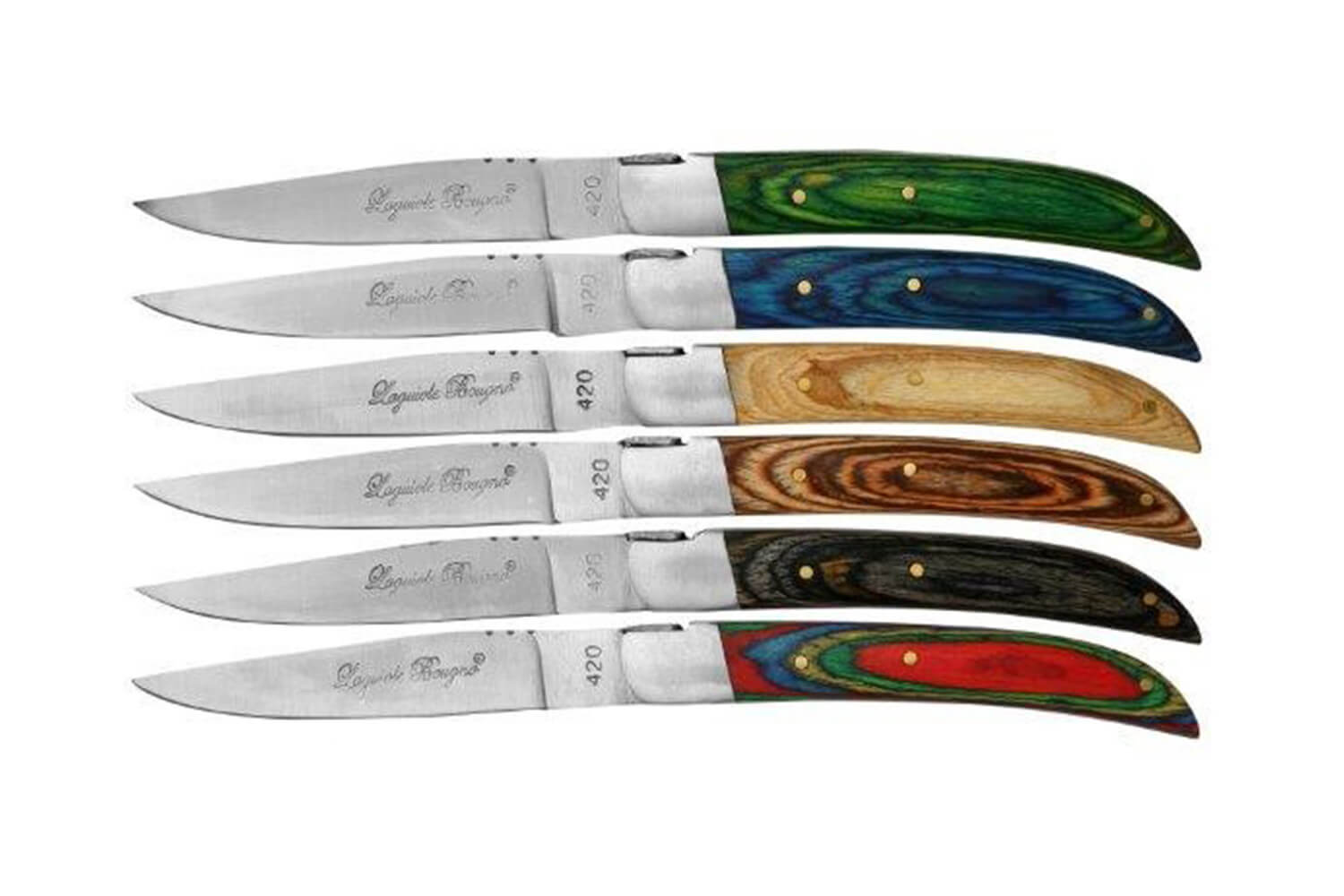 LOU LAGUIOLE Lou Laguiole Kit de couteaux a steak Tradition 6 pcs  Multicolore pas cher 