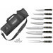 Mallette cuisinier Sabatier Chef 6 couteaux fabrication française + 1 fourchette + 1 fusil