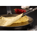 Spatule à crêpes Rösle en silicone noir et acier inoxydable
