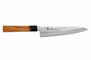 Couteau de chef 21cm japonais Sakai Takayuki Kashi Urushi VG10 damas