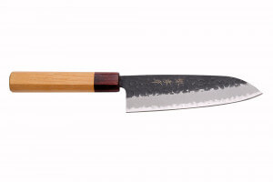 Couteau santoku 16,5cm japonais Sakai Takayuki AS brut de forge