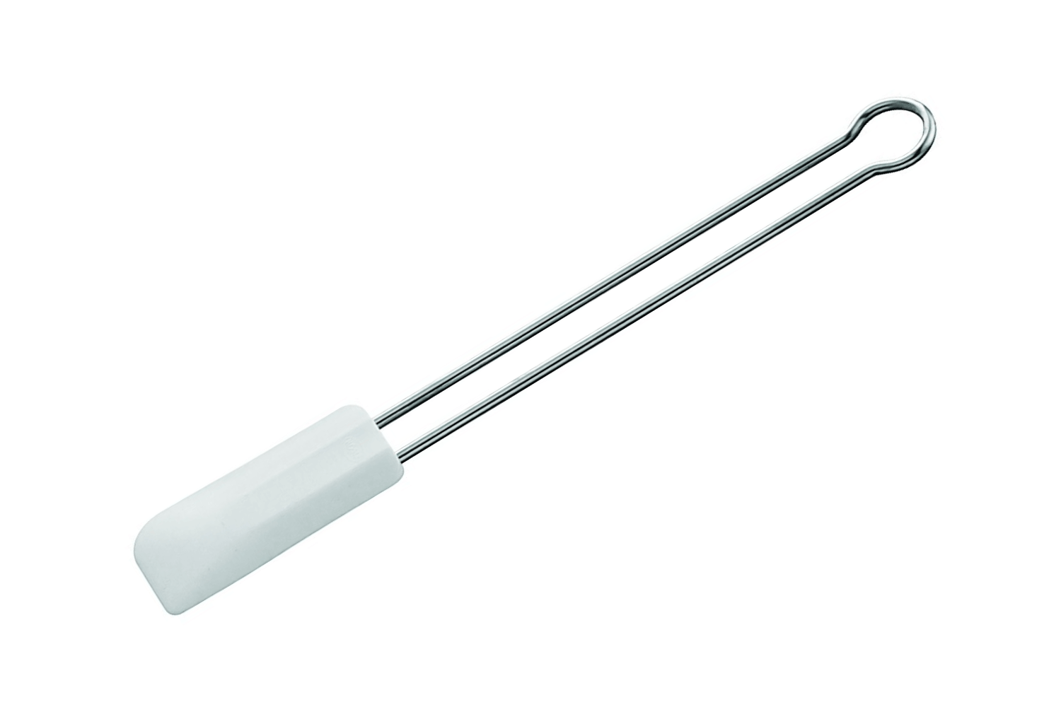 Rösle Lèche-plat en silicone blanc - manche long 26 cm