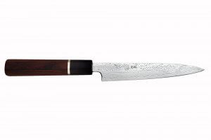 Couteau universel 16,5cm japonais artisanal Sukenari SG2 damas