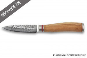 Couteau d'office Wusaki Damas VG10 9cm manche en olivier - Reconditionné