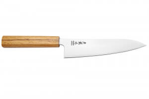 Couteau de chef japonais artisanal Wusaki Migaki G3 18cm