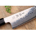 Couteau kiritsuke 21cm japonais artisanal Sukenari ZDP-189 damas manche en ébène