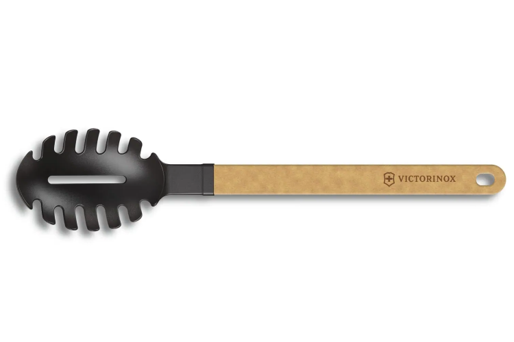 Cuill&egrave;re &agrave; p&acirc;tes Victorinox Gourmet en nylon noir et naturel 35cm