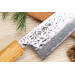 Couteau santoku japonais artisanal Wusaki Yaketa AUS10 damas 16,5cm