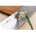 Couteau santoku japonais artisanal Wusaki Yaketa AUS10 damas 16,5cm