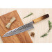 Couteau de chef japonais artisanal Wusaki Yaketa AUS10 damas 21cm