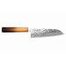 Couteau santoku japonais artisanal Wusaki Yaketa AUS10 damas 16,5cm