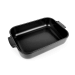 Plat four rectangle Peugeot Appolia en céramique noire satinée 36x23,6x7,5cm