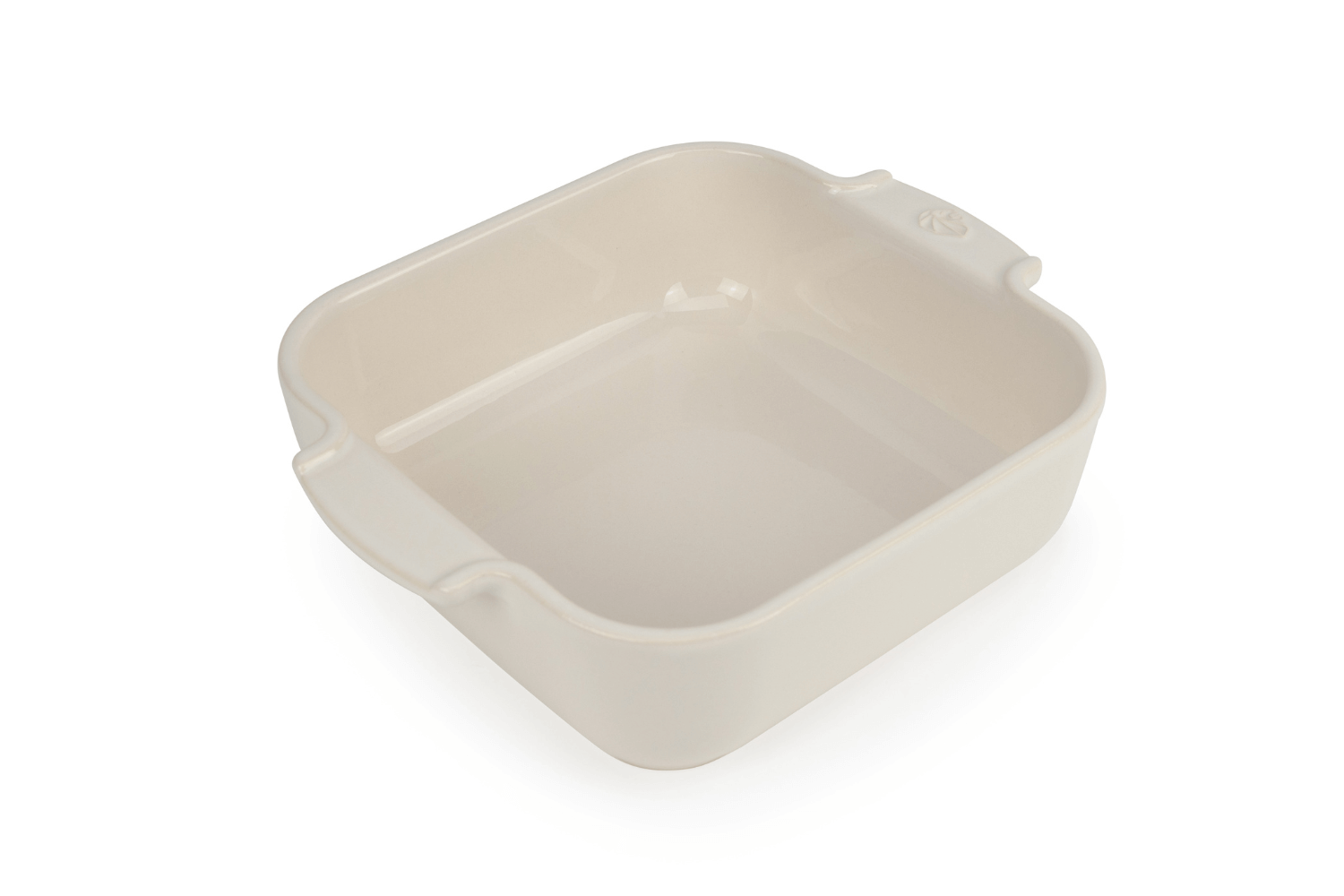Peugeot Appolia plat au four carré 21cm céramique écru
