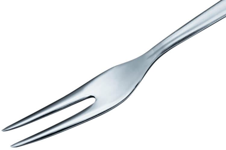 Fourchette à Viande Inox 30cm Avec Poignée Bois - Fourchette De Service Barbecue Et Cuisine Professionnelle