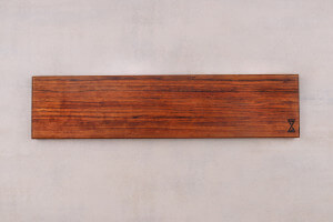 Barre aimantée artisanale Essences Creations 42cm en bois d'ovangkol ondé - 6 places - N°2