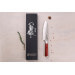 Couteau santoku Wusaki Pakka X50 alvéolé 17cm manche pakkawood