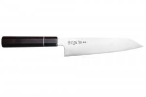 Couteau kiritsuke 21cm japonais artisanal Sukenari ZDP-189 San Maï manche en ébène