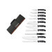 Malette de 9 couteaux DOMVS pour cuisiniers +  fusil 3 Claveles