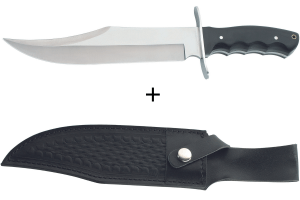 Couteau Bowie Herbertz 102325 lame 24,8cm manche pakkawood + étui en cuir