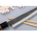 Couteau kiritsuke 15cm japonais artisanal Yuzo Black Nashiji