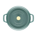 Cocotte Staub ronde en fonte émaillée Eucalyptus