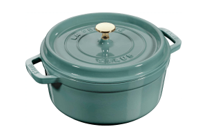 Cocotte Staub ronde en fonte émaillée Eucalyptus